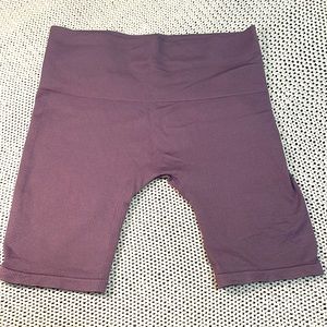 Purple ribbed biker shorts from wild fable size medium